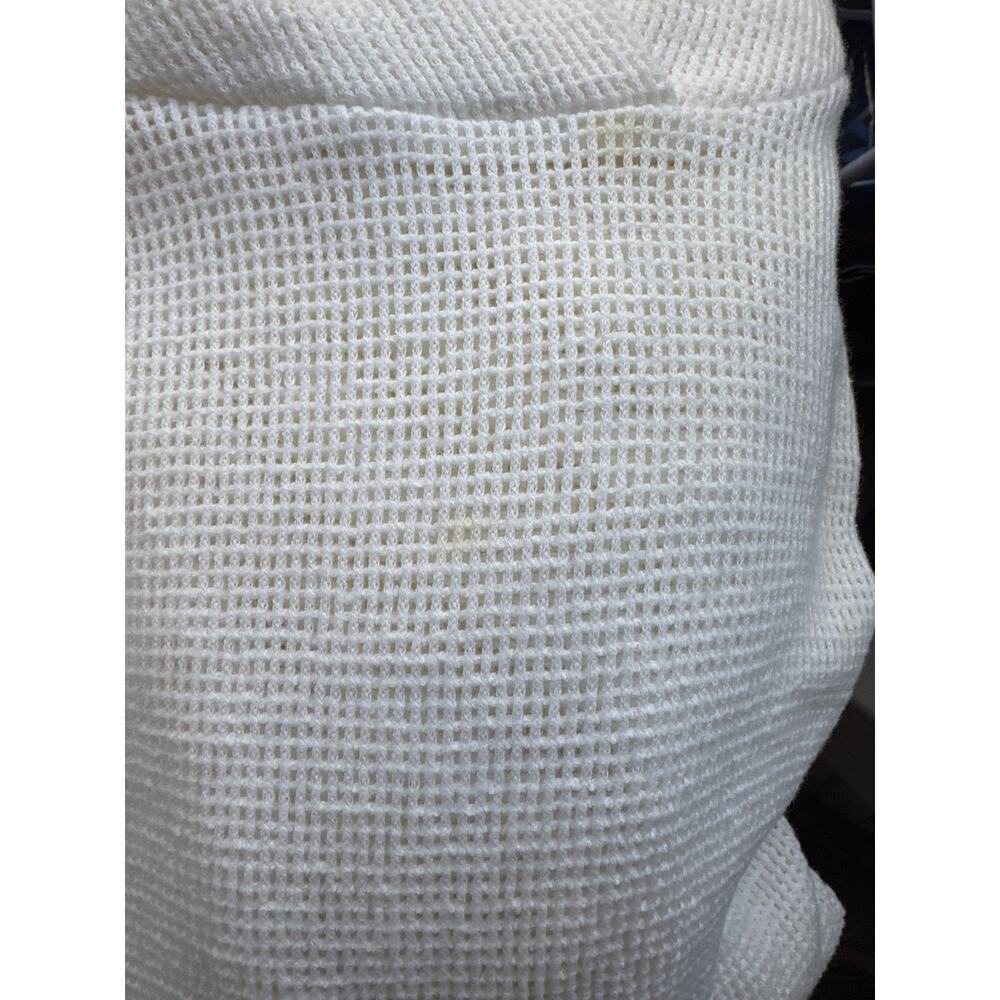 Standard James Perse Ivory Mesh Hoodie Top size 0 in White - Picture 7 of 7